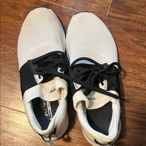 New Balance White and Black Athletic Shoes